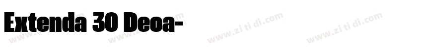 Extenda 30 Deca字体转换